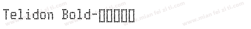 Telidon Bold字体转换